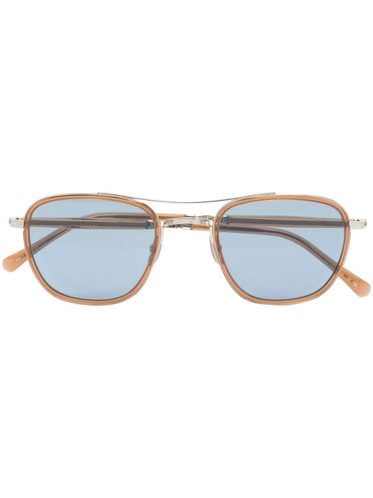 Brown Square Frame Sunglasses