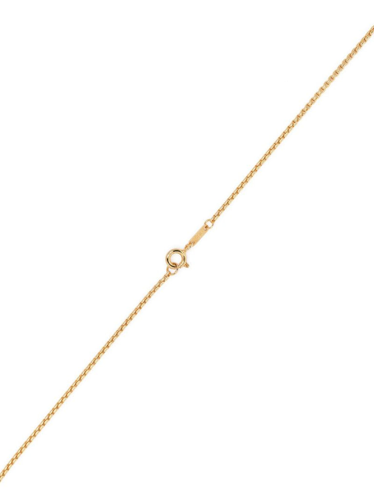 18k Yellow Gold Oblong Jade Necklace