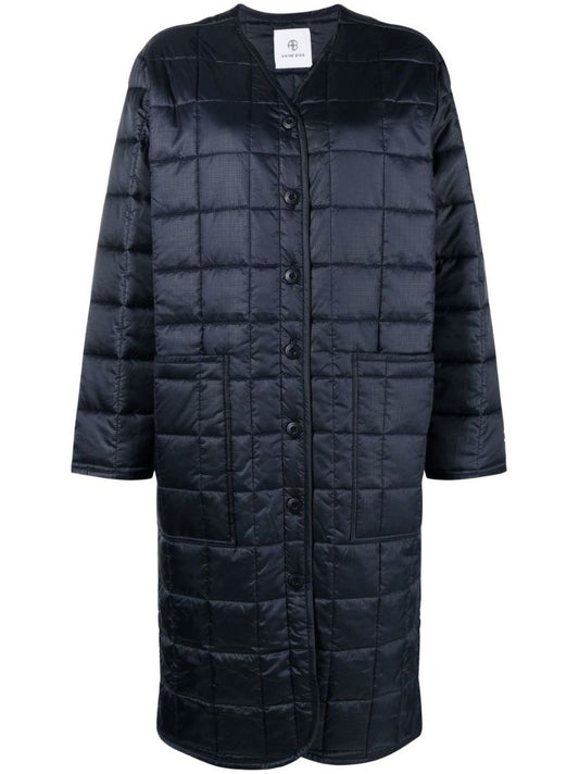 Navy Andy Quilted Coat