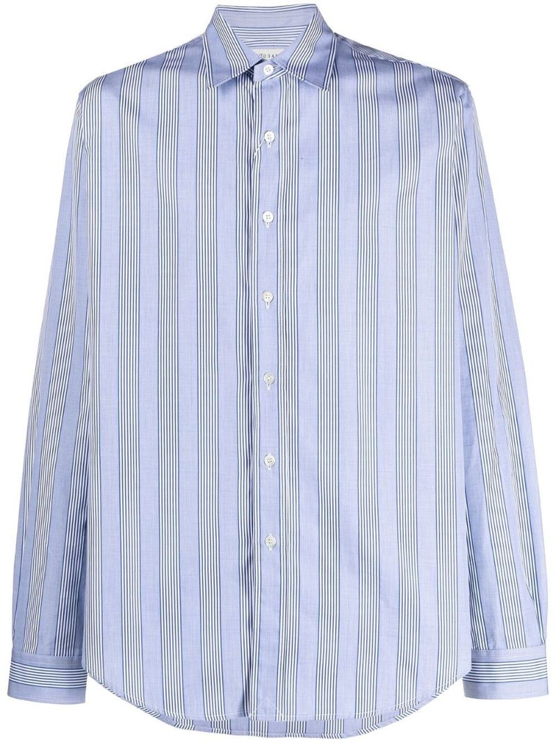 Blue Striped Cotton Shirt