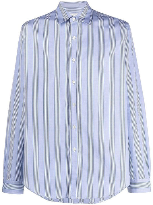 Blue Striped Cotton Shirt