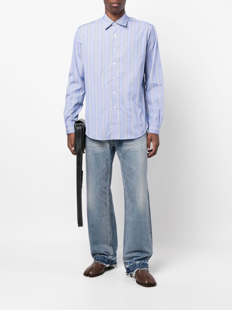 Blue Striped Cotton Shirt