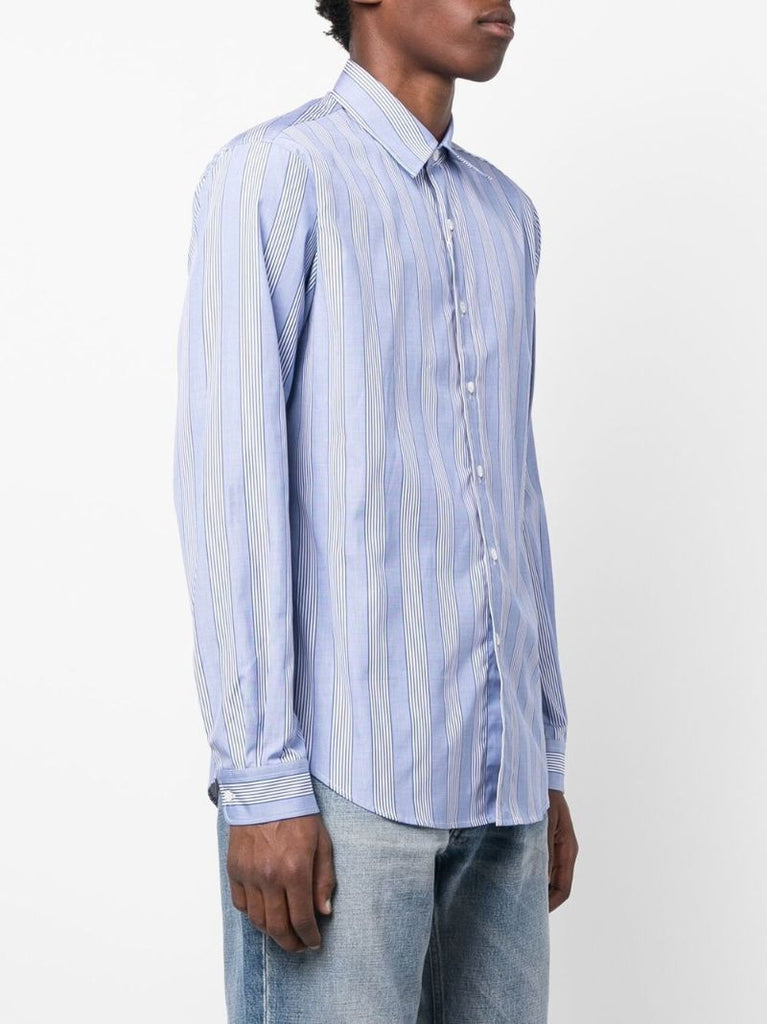 Blue Striped Cotton Shirt