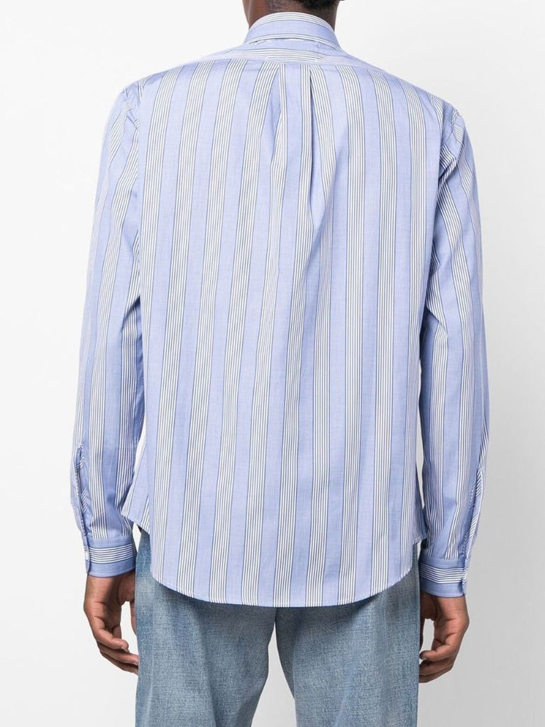 Blue Striped Cotton Shirt