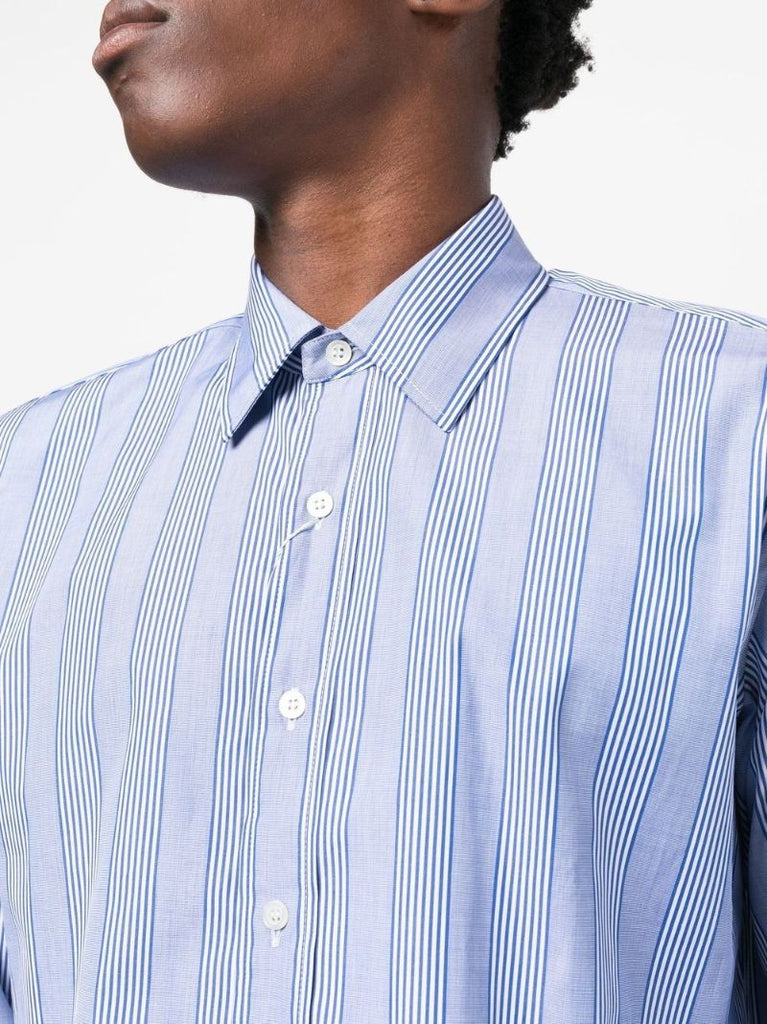 Blue Striped Cotton Shirt