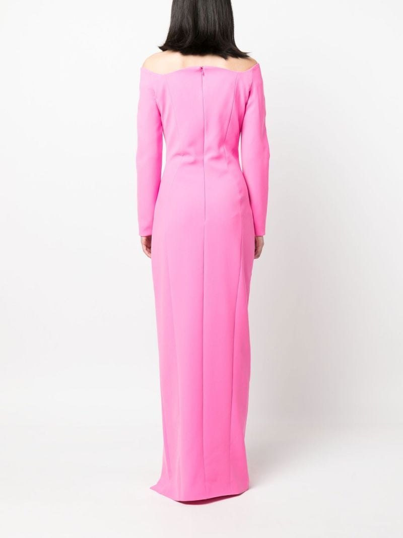 Pink Off Shoulder Gown