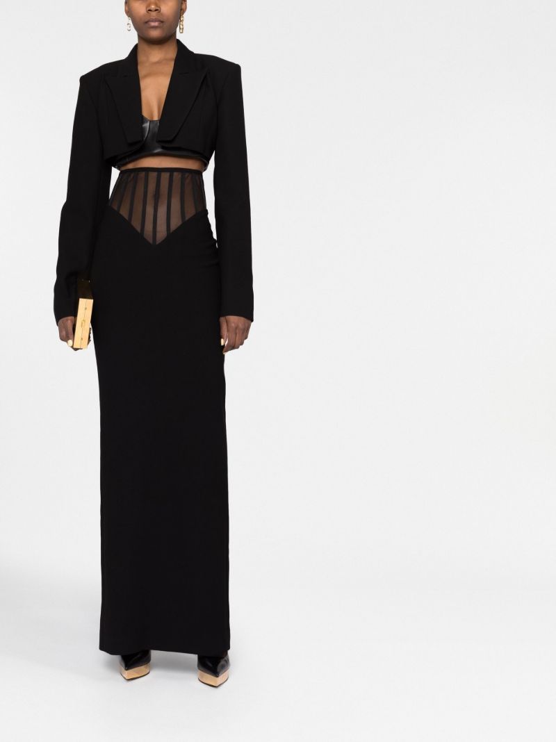 Black High Waisted Maxi Skirt