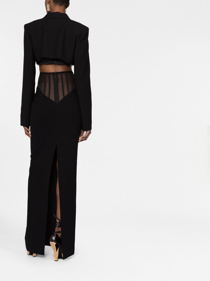 Black High Waisted Maxi Skirt