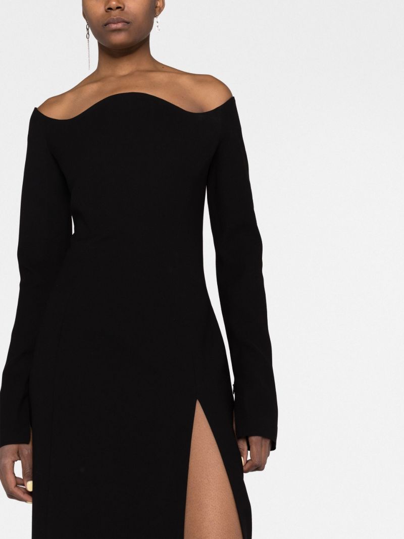 Black Off Shoulder Gown