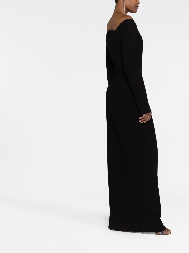 Black Off Shoulder Gown