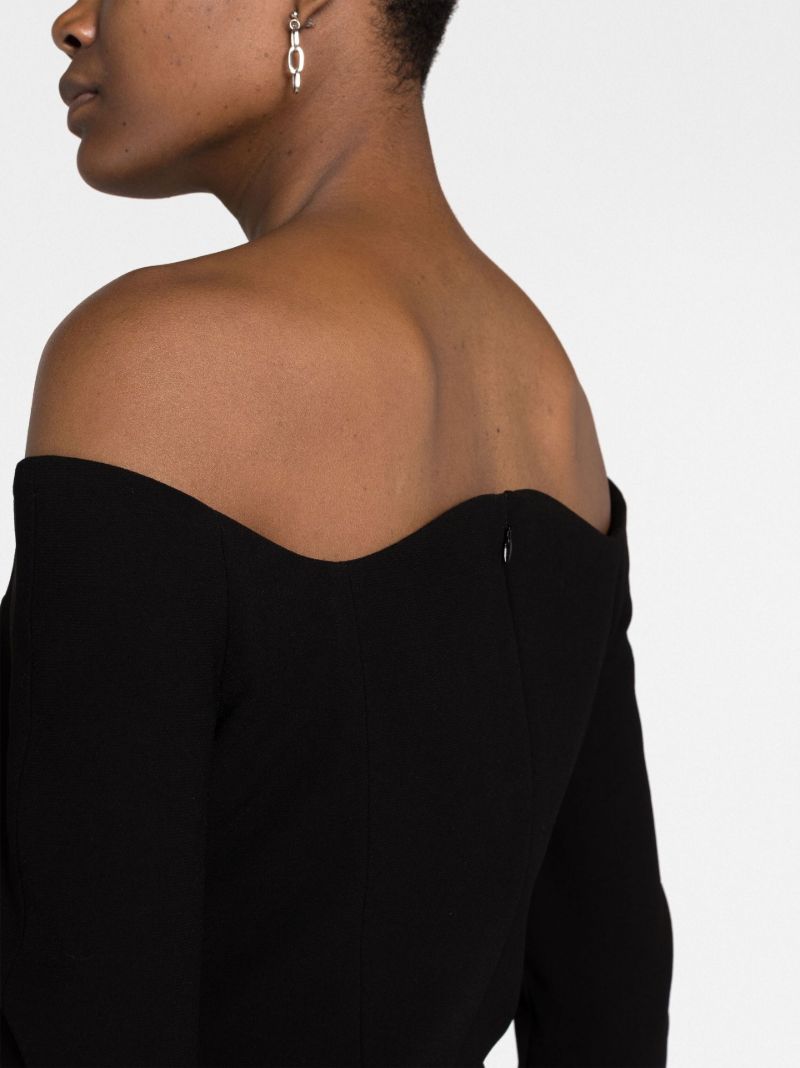 Black Off Shoulder Gown