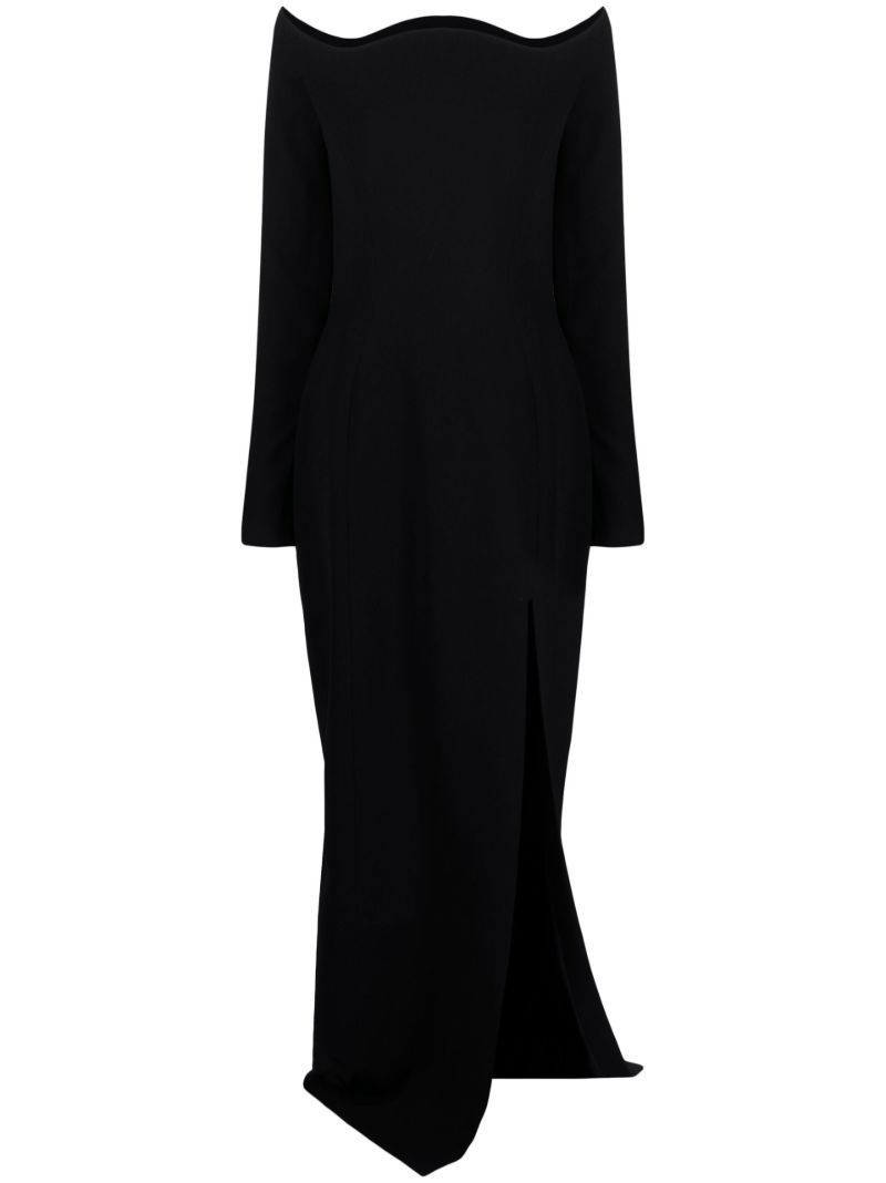 Black Off Shoulder Gown