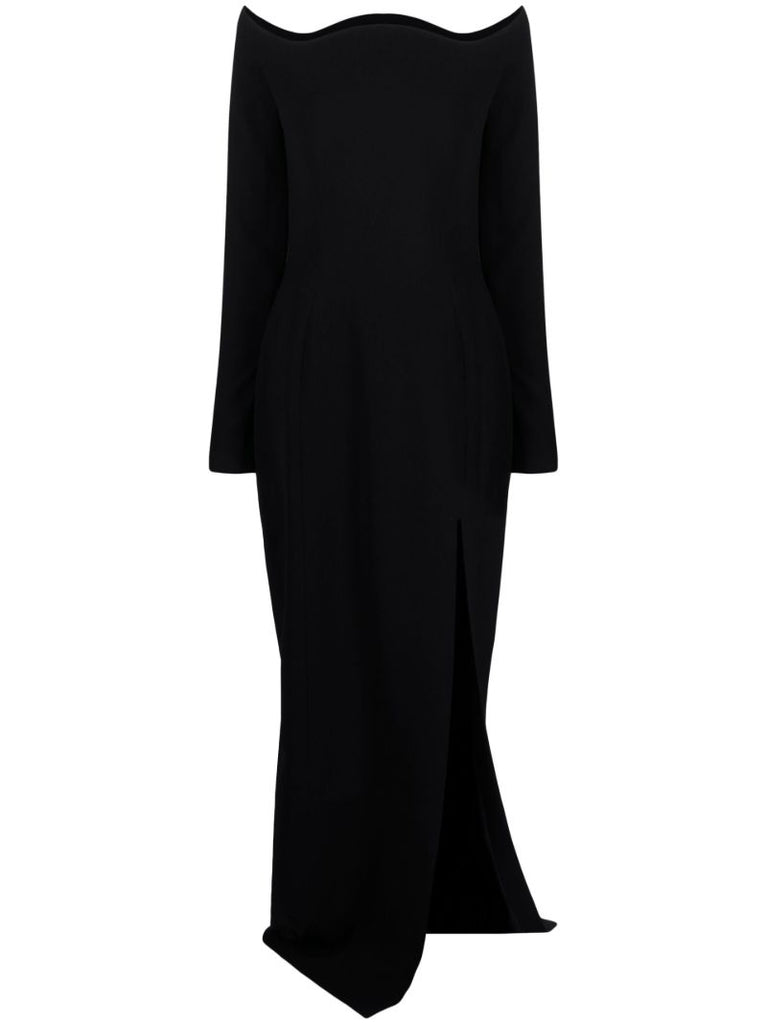 Black Off Shoulder Gown