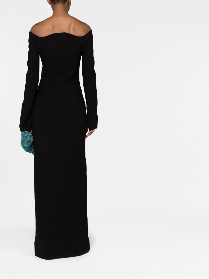 Black Off Shoulder Gown