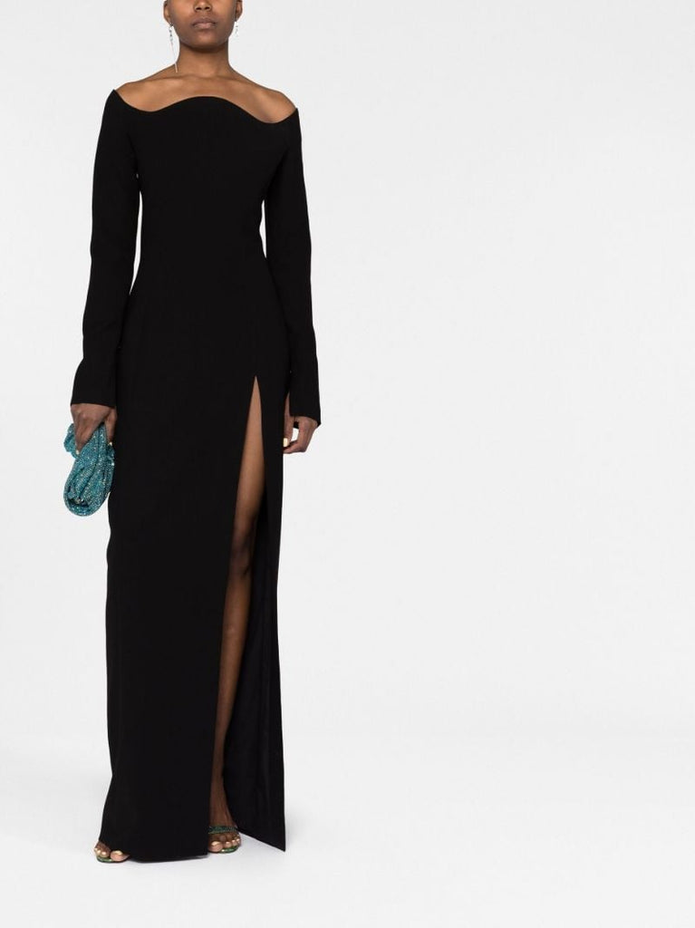 Black Off Shoulder Gown