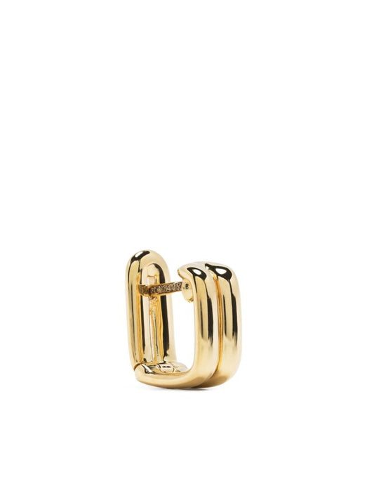 18k Yellow Gold Doubled Small Hoop Earrings