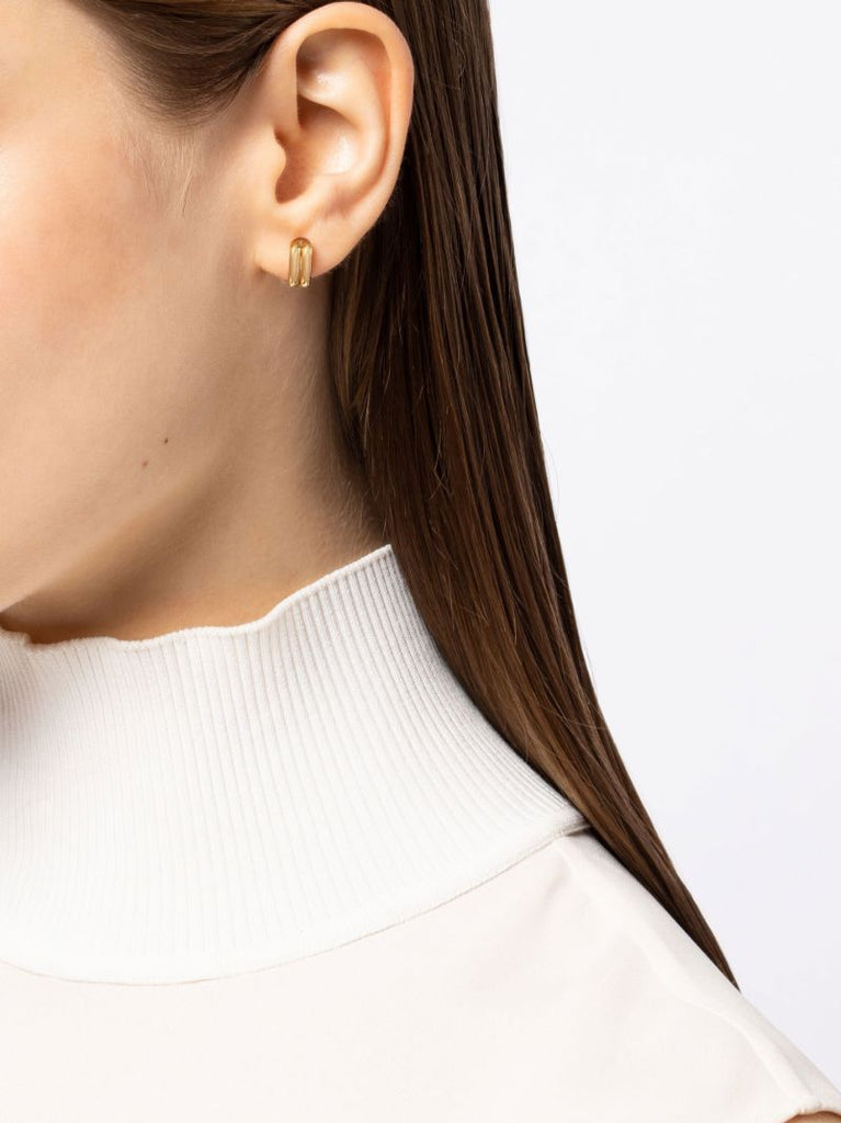 18k Yellow Gold Doubled Small Hoop Earrings