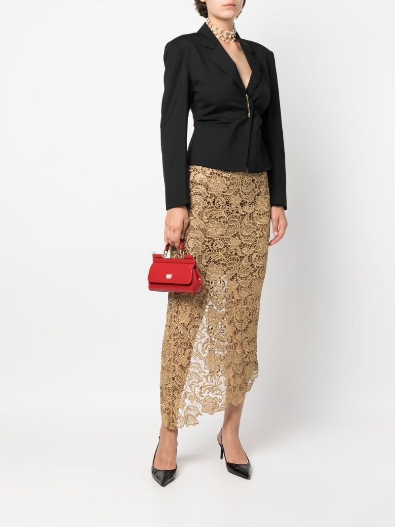 Red Sicily Leather Mini Top Handle Bag