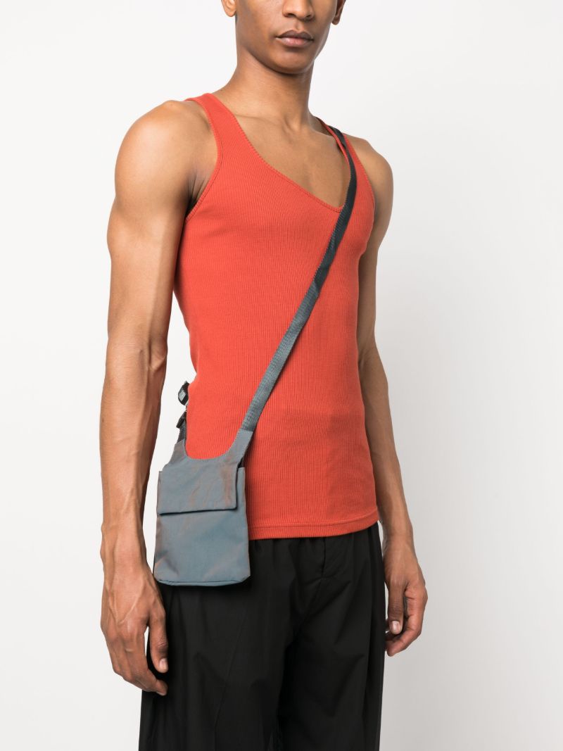 Blue Ghosting Cross Body Bag