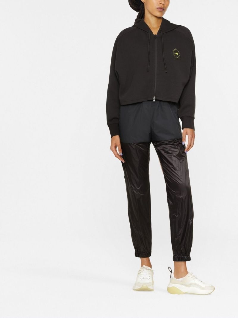 Black Truelife Cropped Hoodie