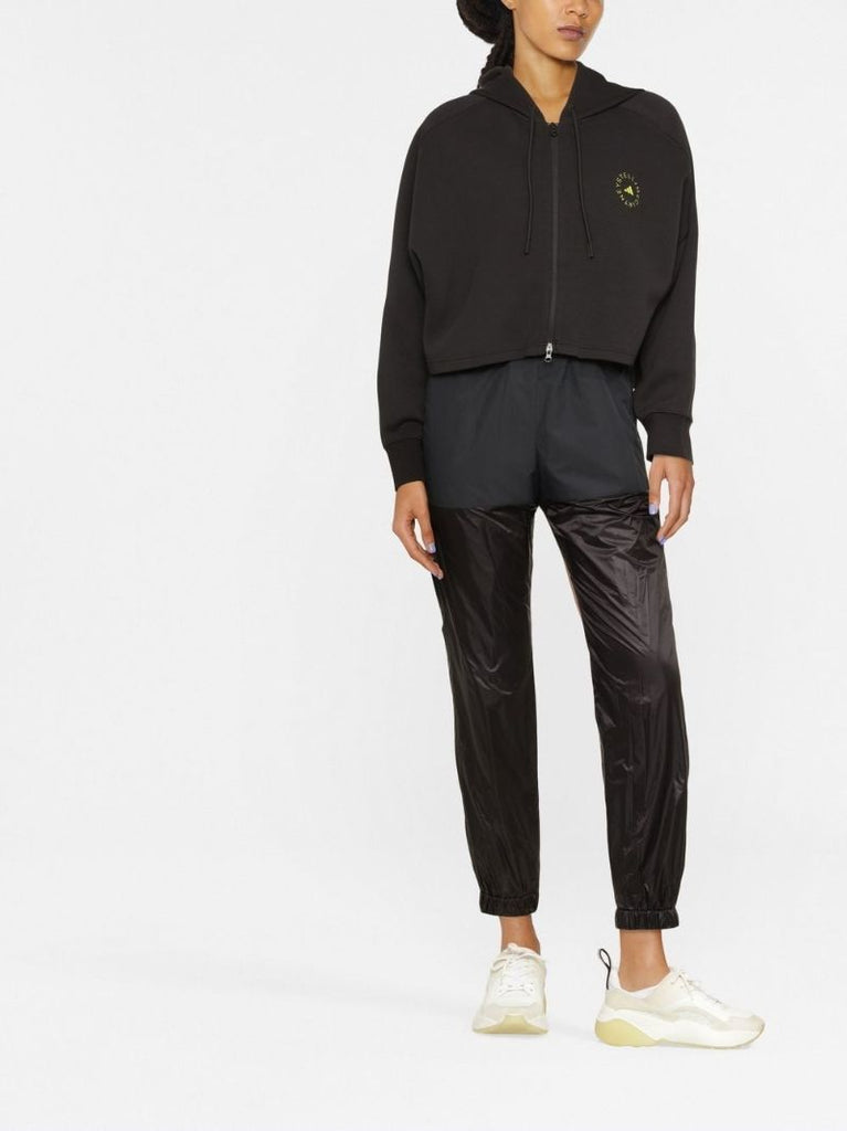 Black Truelife Cropped Hoodie