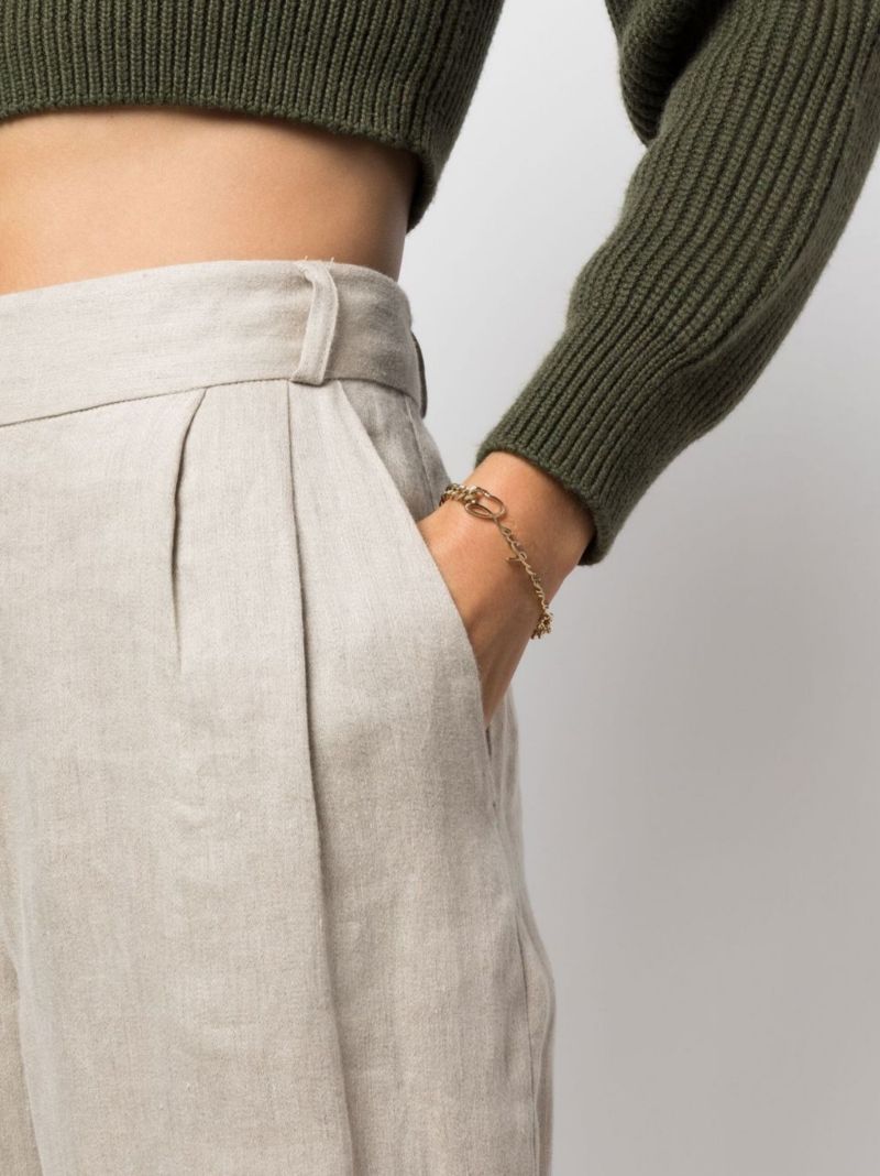 Gold-plated La Gourmette Logo Bracelet