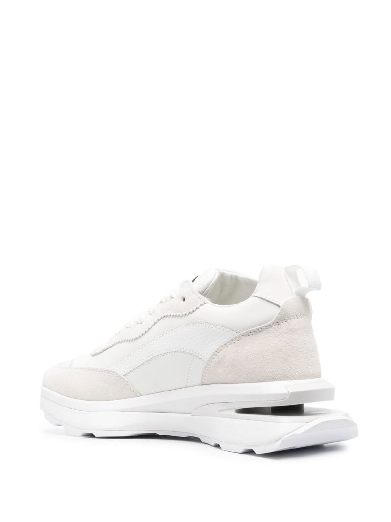 White Slash Low-top Sneakers