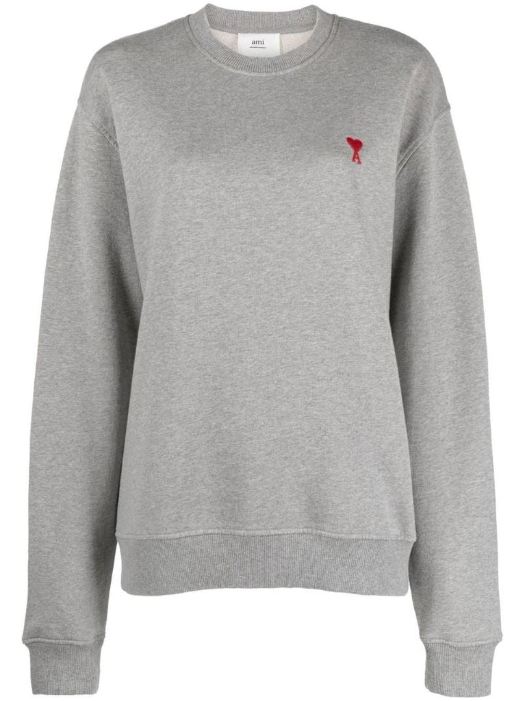 Grey Ami De Coeur Cotton Sweatshirt