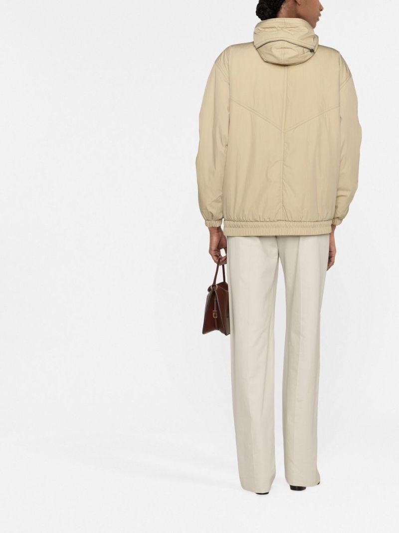 Neutral Daisy Hooded Parka Coat