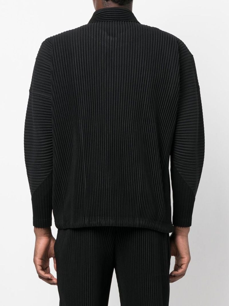 Black Mc August Pleated Shirt