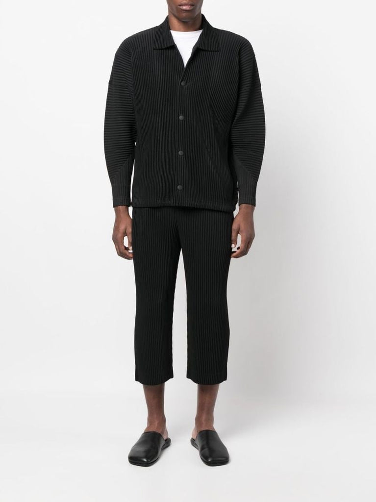 Black Mc August Pleated Shirt