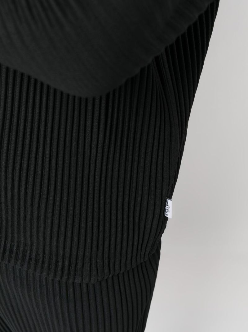 Black Mc August Pleated Shirt
