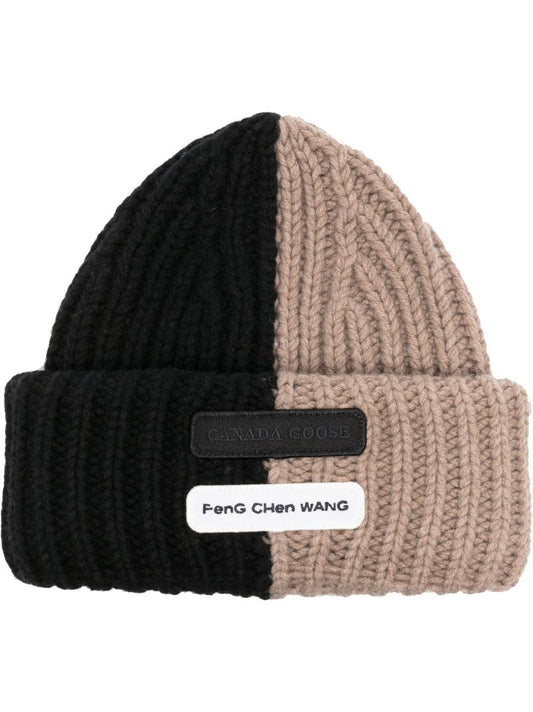 X Feng Chen Wang Two-tone Cashmere Beanie Hat