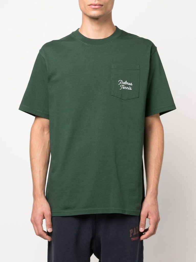 Green Western Logo Print T-shirt