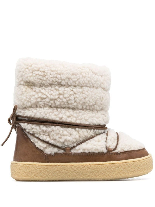 Neutral Zimlee Padded Shearling Boots