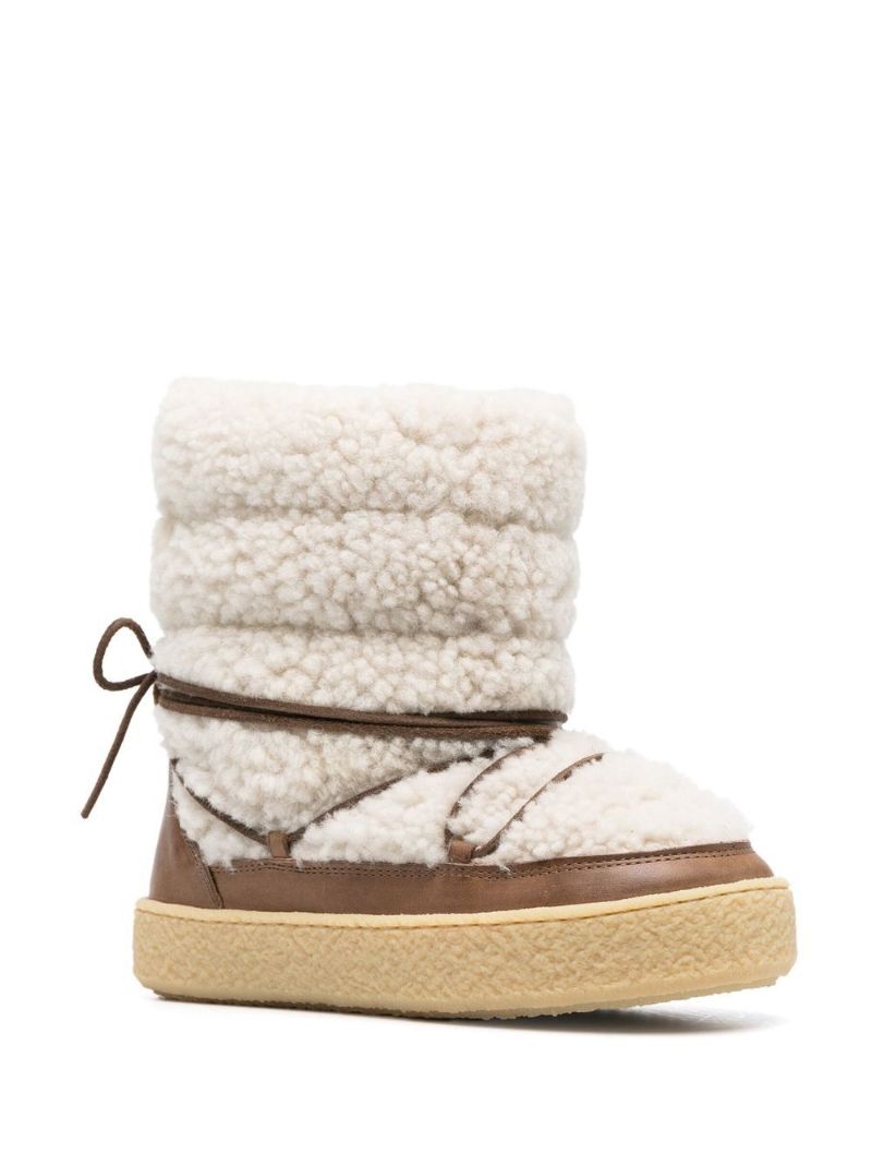 Neutral Zimlee Padded Shearling Boots