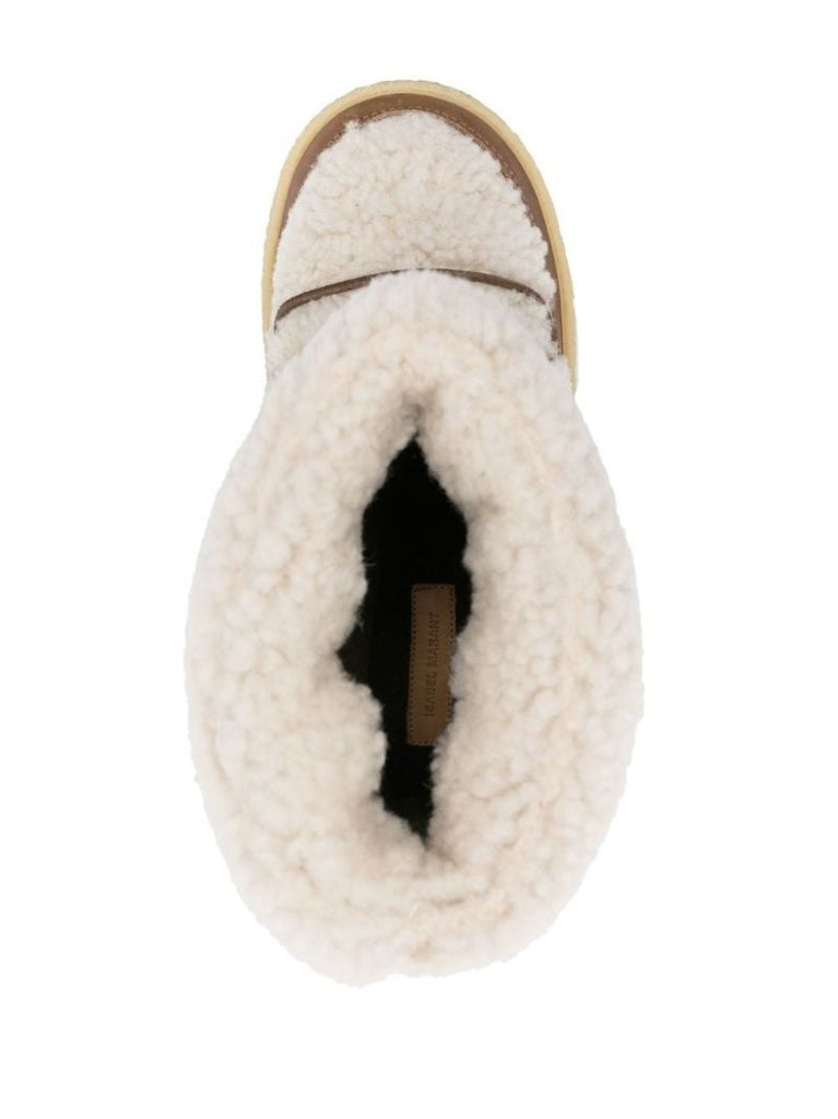 Neutral Zimlee Padded Shearling Boots
