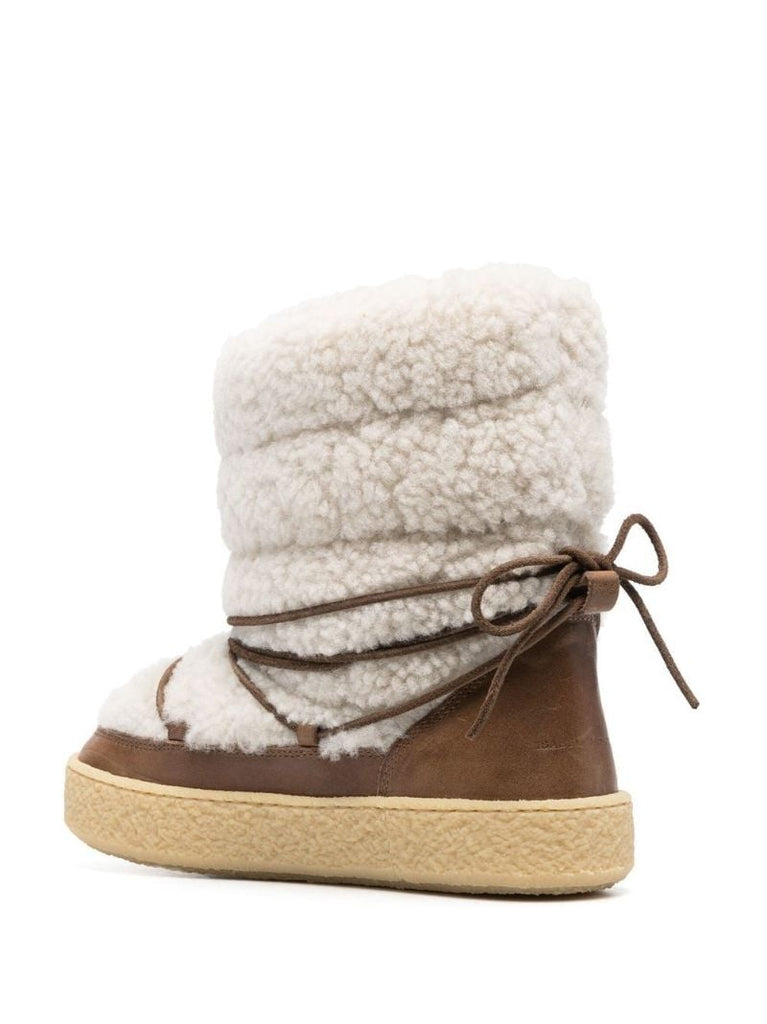 Neutral Zimlee Padded Shearling Boots