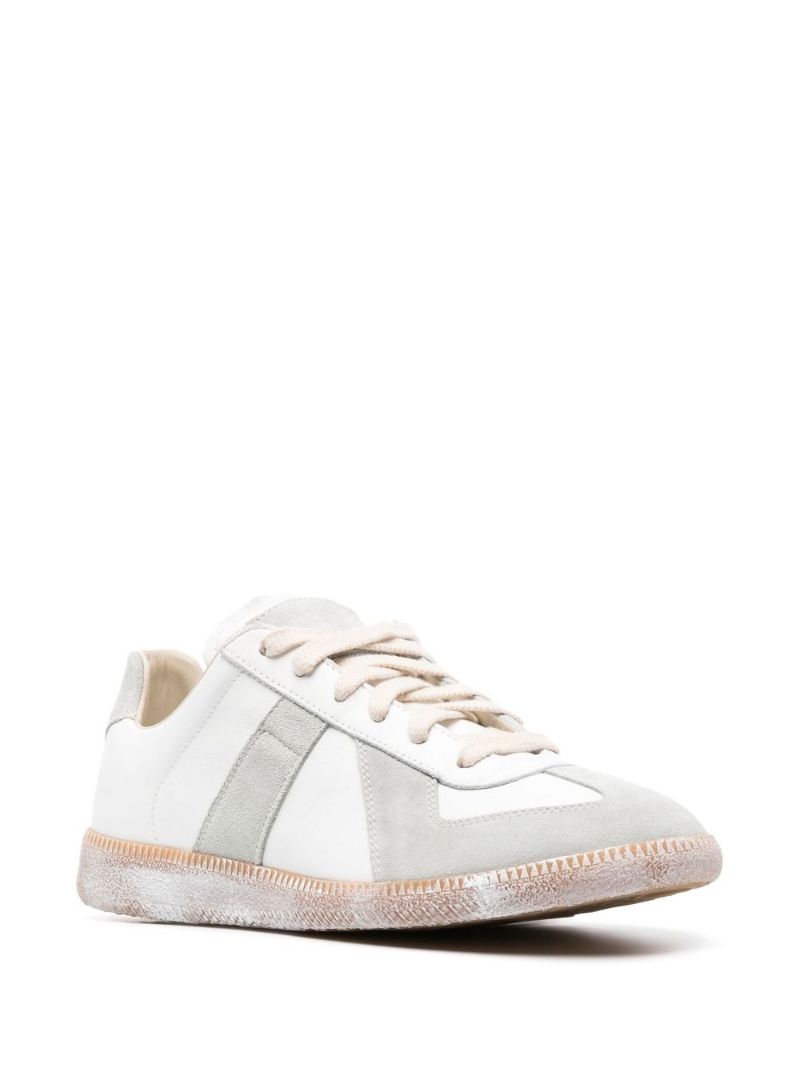 White Low-top Leather Sneakers