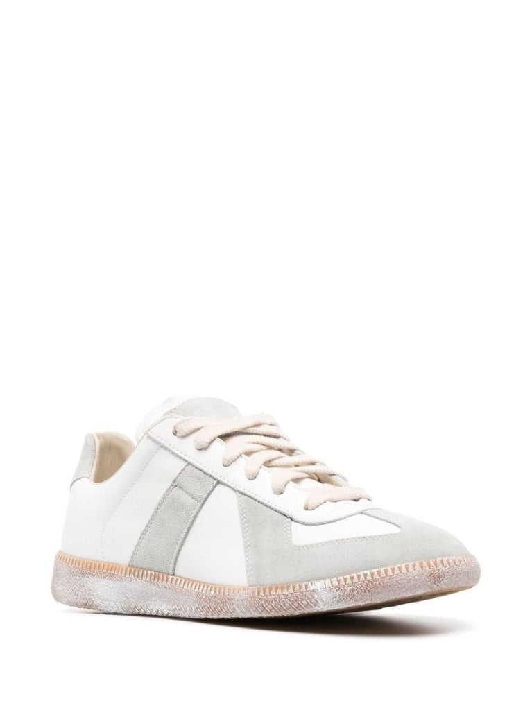 White Low-top Leather Sneakers