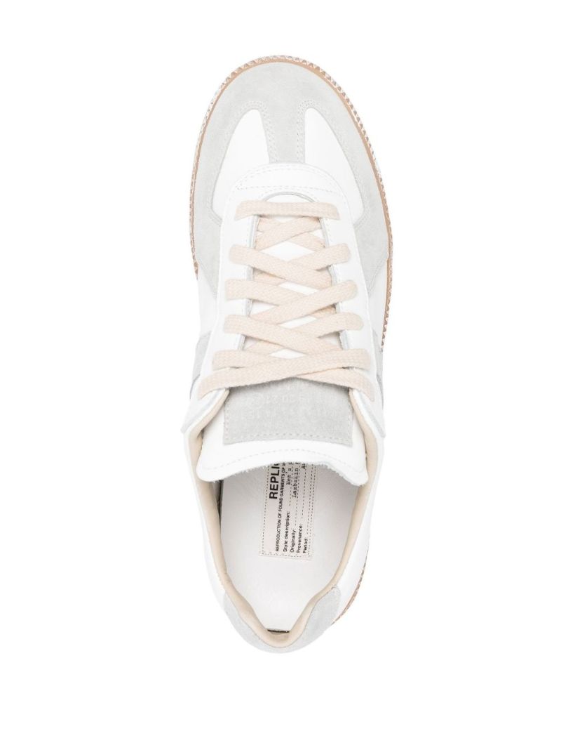 White Low-top Leather Sneakers
