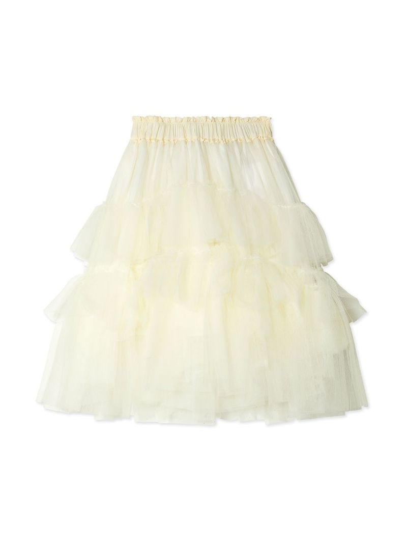 Neutral Layered Tulle Skirt