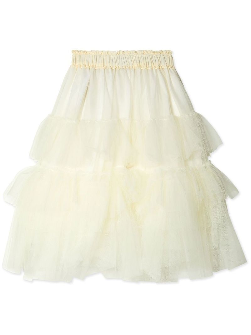 Neutral Layered Tulle Skirt