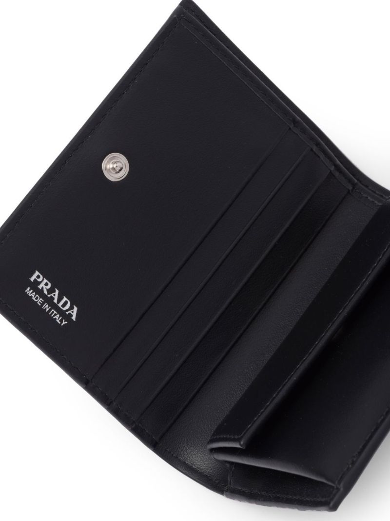 Black Logo Leather Wallet