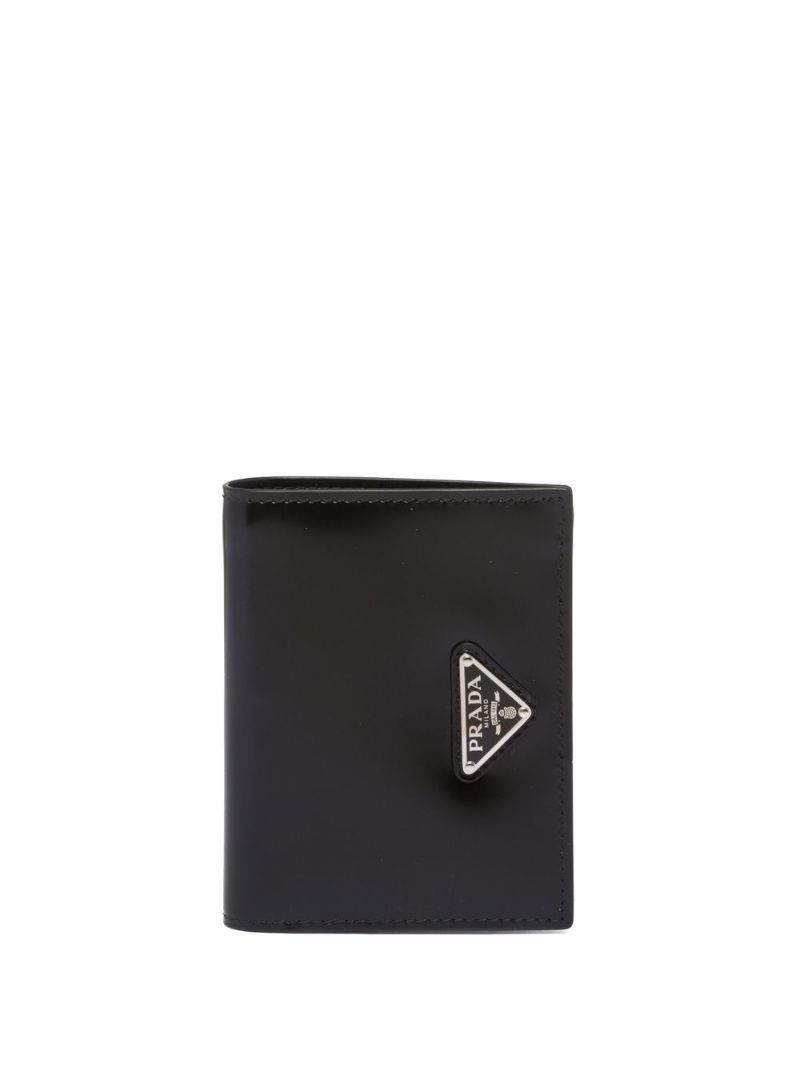 Black Logo Leather Wallet