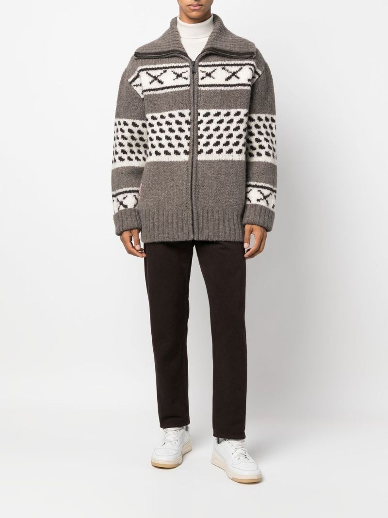 Neutral Vogel Wool Cardigan