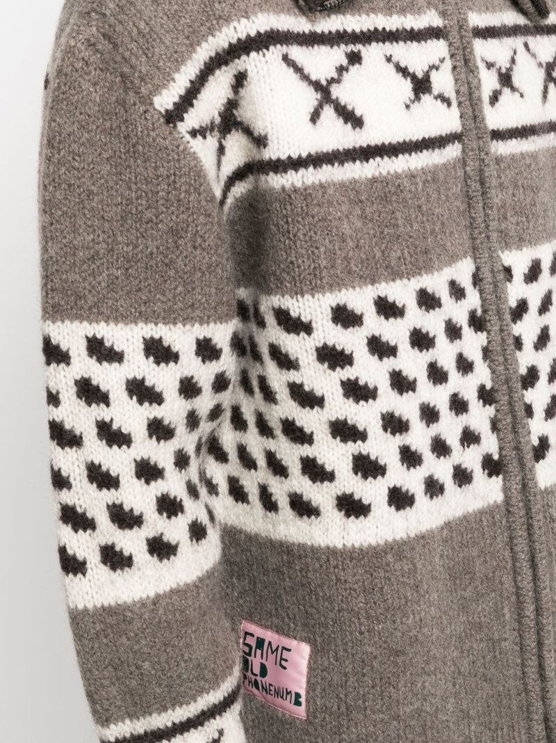 Neutral Vogel Wool Cardigan