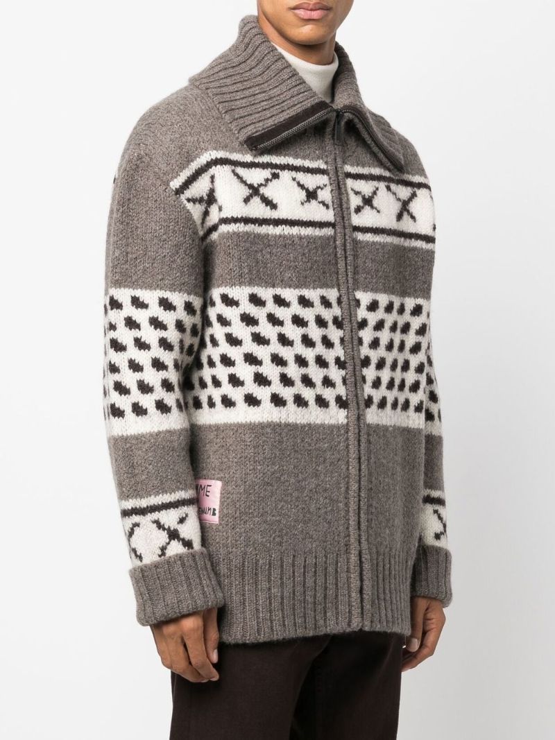 Neutral Vogel Wool Cardigan