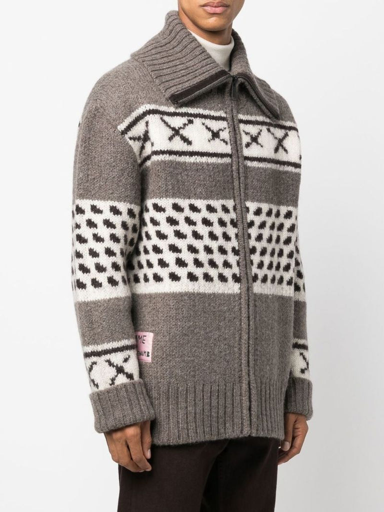 Neutral Vogel Wool Cardigan