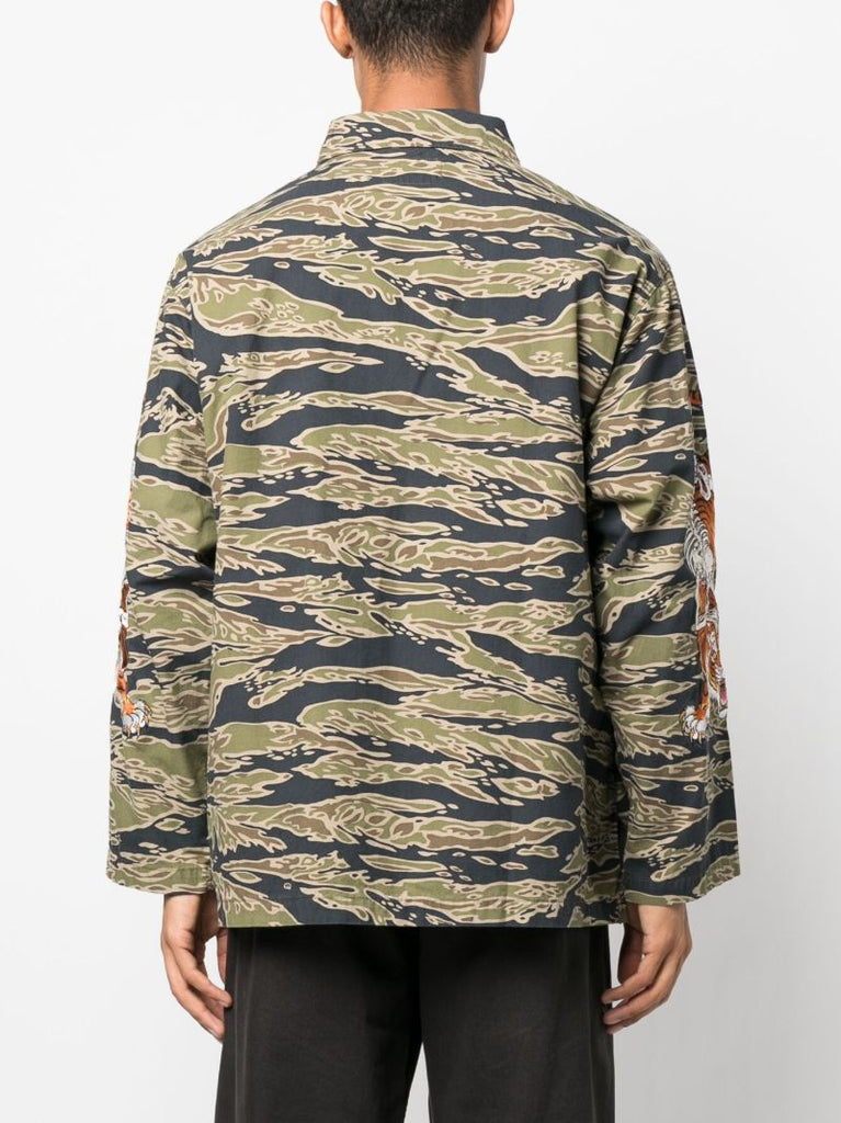 Green Tim Lehi Tigercamo Cotton Shirt Jacket